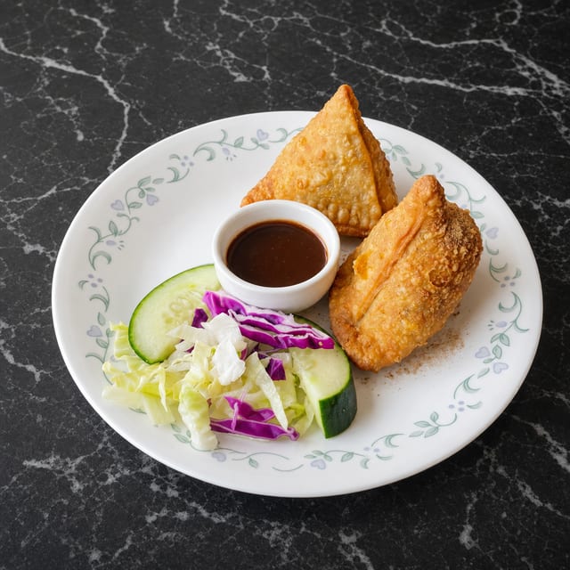 Butter Chicken Samosa.